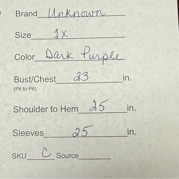 G.H. Woman Dark Purple Ribbed Knit Sweater Plus Size 1X Soft Stretch Top - Picture 10 of 10